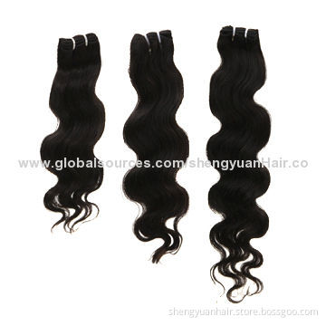 Cheap Indian Virgin Remy Human Hair Weave, Body Wave, 3pcs Lot, 12-30 Inches, Natural Color